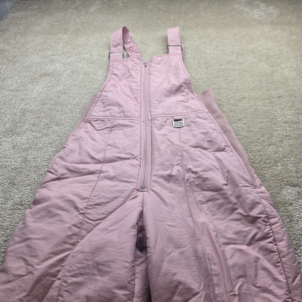 Vintage Skimo by Susies Casuals Pink Ski Bib Overalls Women Medium Retro 80s